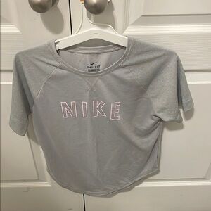 Nike Gray and Pink Dri-FIT T-Shirt
